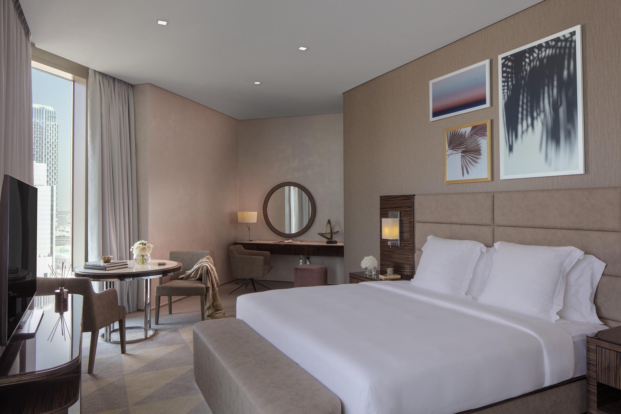 Hyde Hotel Dubaj Exteriér fotografie A bedroom at the hotel