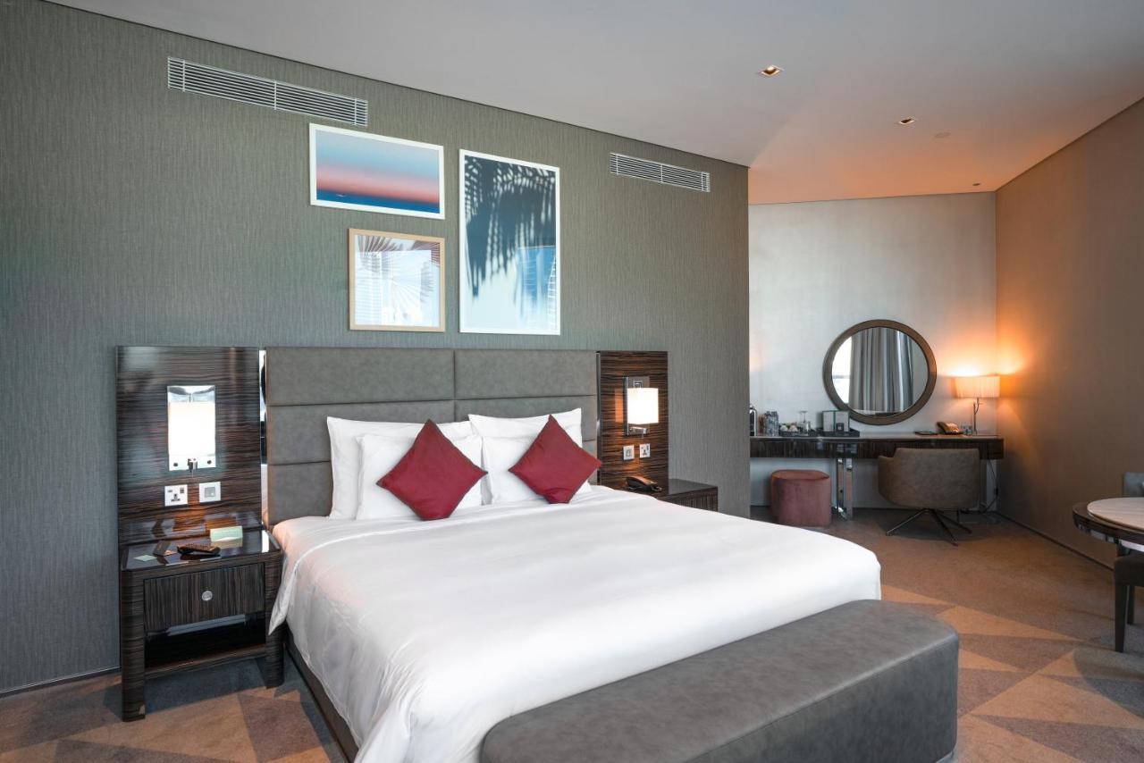 Hyde Hotel Dubaj Exteriér fotografie A bedroom at the hotel