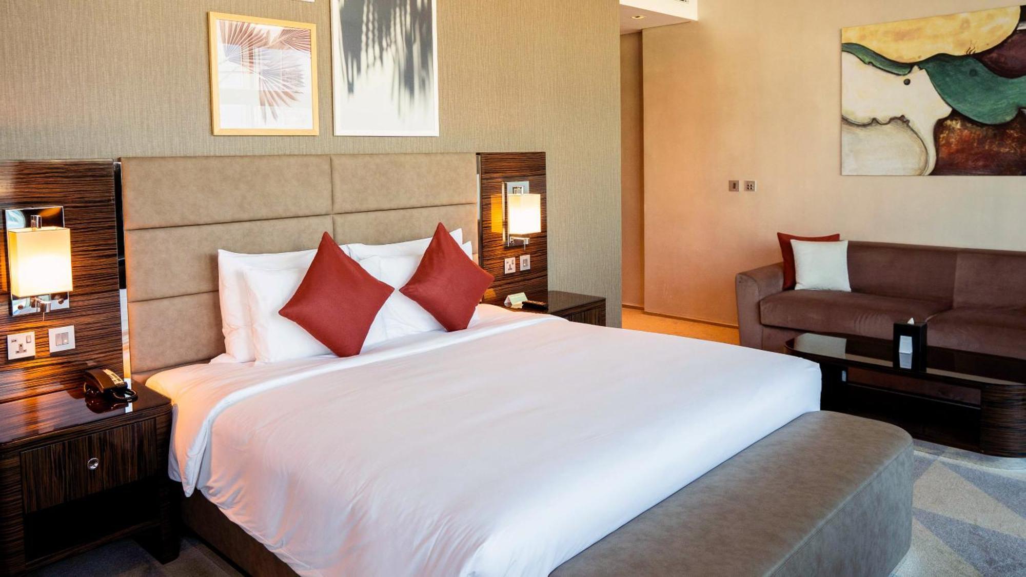 Hyde Hotel Dubaj Pokoj fotografie A bedroom at the hotel